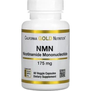 کپسول NMN NAD پیش‌ساز نیکوتین‌آمید مونونوکلئوتید ۱۷۵ میلی‌گرم California Gold Nutrition، ۶۰ کپسول گیاهی
