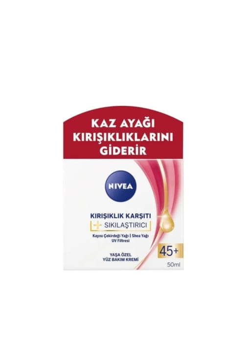 NIVEA کرم صورت سفتکننده ضدچروک ۴۵+ سال ۵۰ میلیلیتر