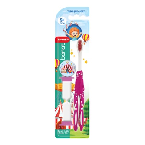 مسواک کودک Banat Acrobat Jr. (با ساعت شنی) (نرم)
