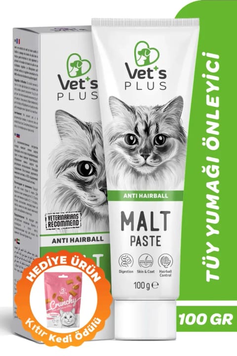 Vet's Plus ضد گوله موی گربه ۱۰۰ گرم (مکمل خمیری)