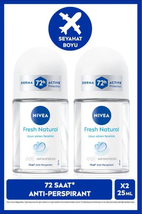 NIVEA رولآن زنانه Fresh Natural 25ml