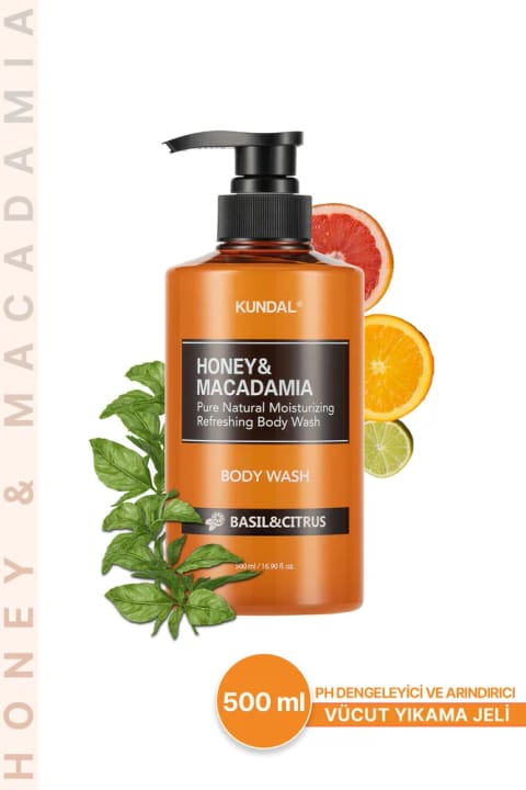 Kundal ژل دوش متعادل‌کننده pH و پاک‌کننده Honey & Macadamia