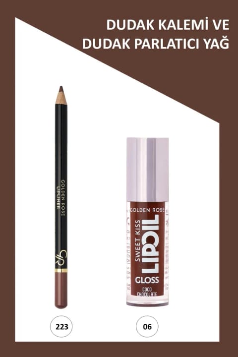 Golden Rose Sweet Kiss Lip Oil Gloss شماره 06 Coco Chocolate و ماندگاری طولانی لب...