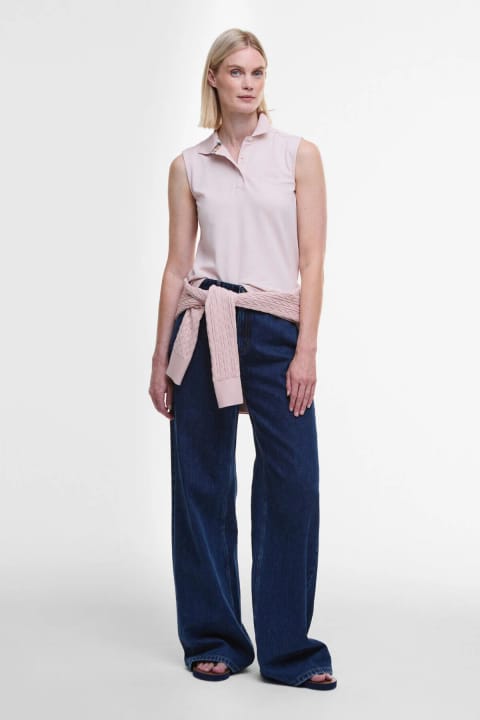 پولو یقه Barbour مدل Bowford رنگ Primrose Pink کد PI35