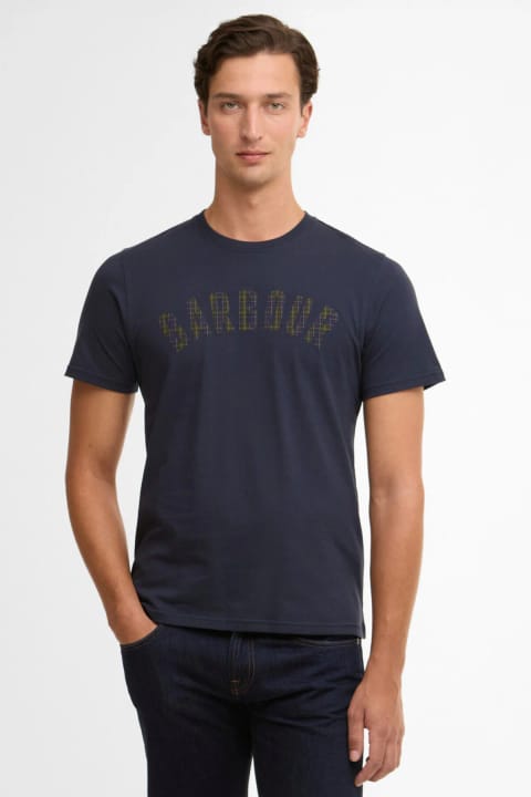 تیشرت باربور Berwick Tartan NY91 Navy