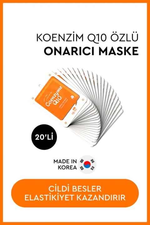 Mjcare On Coenzyme Mask - ماسک صورت حاوی Coenzyme Q10 تعداد ۲۰ عدد