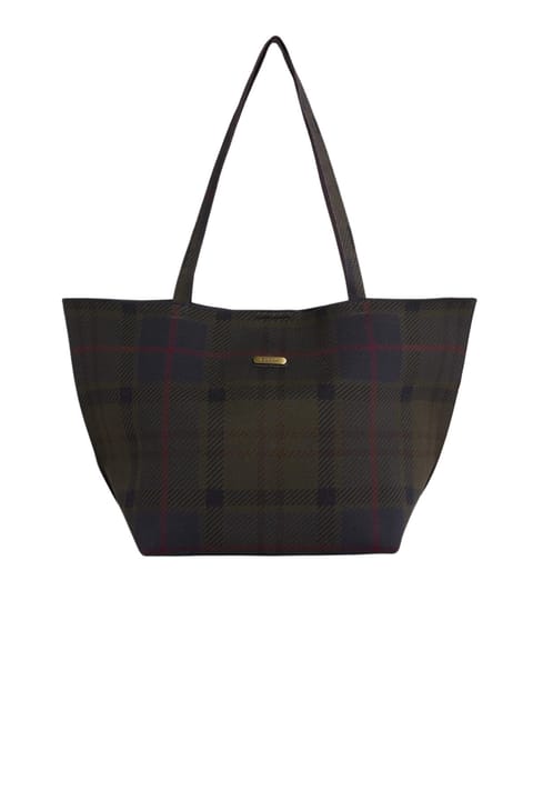 کیف دوشی بزرگ Barbour Layla Tartan TN43 Shadow Classic Tartan