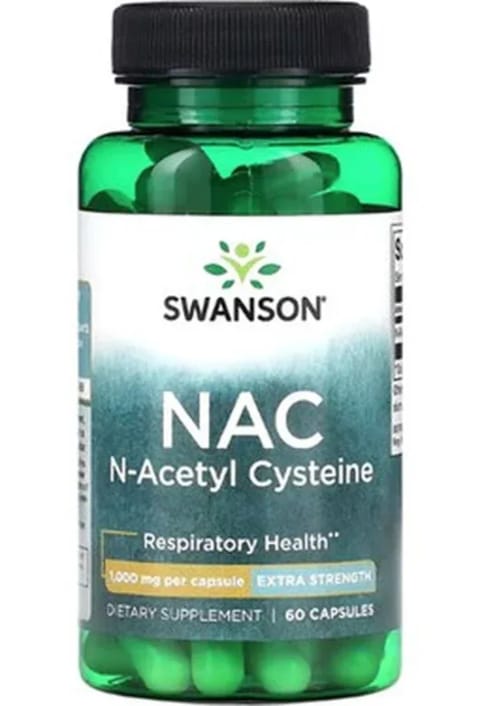 Swanson NAC N-Acetyl Cysteine 1000 mg 60 Caps