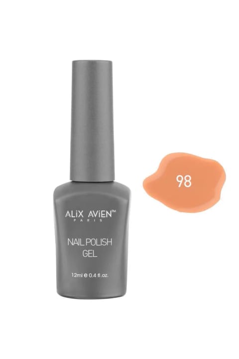 Alix Avien لاک ژل دائمی رنگ هلویی 98 - 12 میلیلیتر