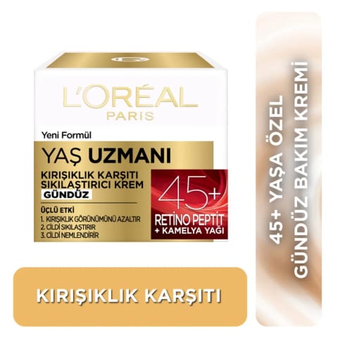 لورئال پاریس م specialized 45+ کرم ضد چروک سفت‌کننده ۵۰ میلی‌لیتر