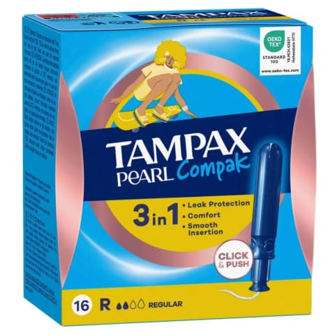 Tampax Pearl Compak تامپون معمولی ۱۶ عددی