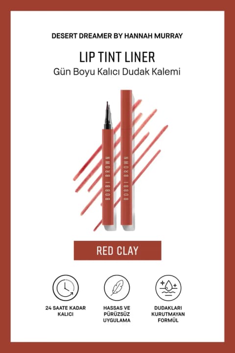 خط لب دائمی BOBBI BROWN - رنگ Red Clay