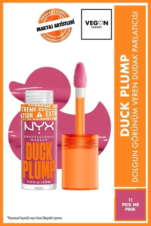 NYX Professional Makeup Duck Plump براق‌کننده لب با ظاهری حجیم - ۲ — 11 Pick Me Pink