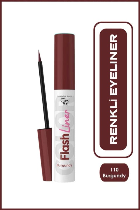 Golden Rose Flash Liner رژگونه رنگی - 110 شرابی - خط چشم مایع رنگی
