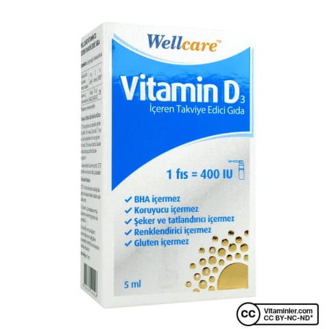 ولکر ویتامین D3 400 IU اسپری ۵ میلیلیتری