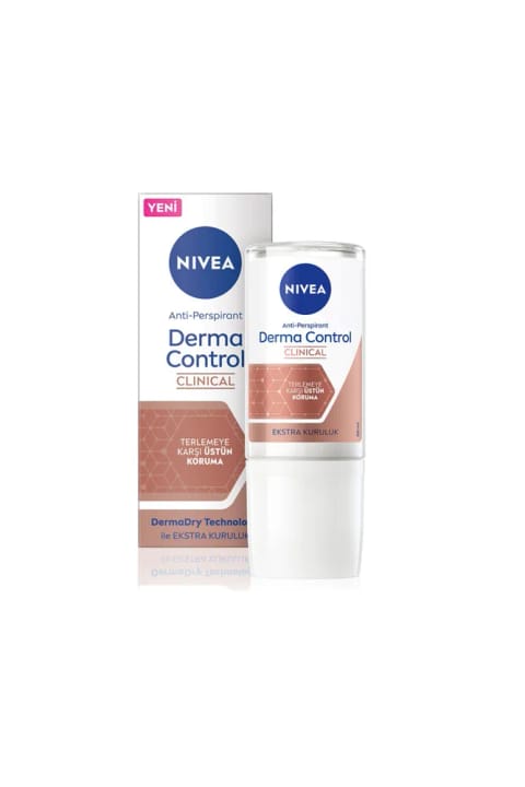 NIVEA Derma Control Clinical محافظت برتر زنانه دئودورانت رولآن ۵۰ میلیلیتر