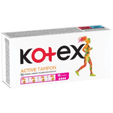 Kotex Active Tampon Süper 16 عددی