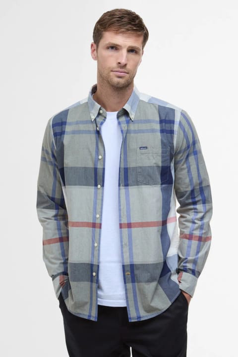 پیراهن Barbour Harris Tailored TN40 Bleached Pine Tartan