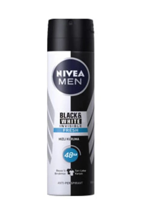 NIVEA Invisible Black & White Fresh اسپری بدن مردانه ۱۵۰ میلیلیتر