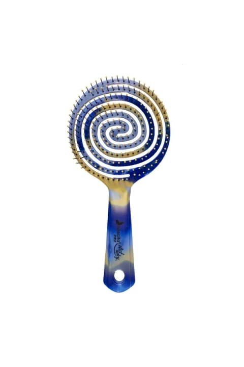 برس بازکننده و شانهکننده مو سهبعدی سایز بزرگ طرح مرمر Nascita Pro آبی NASFPRO00037BLUE