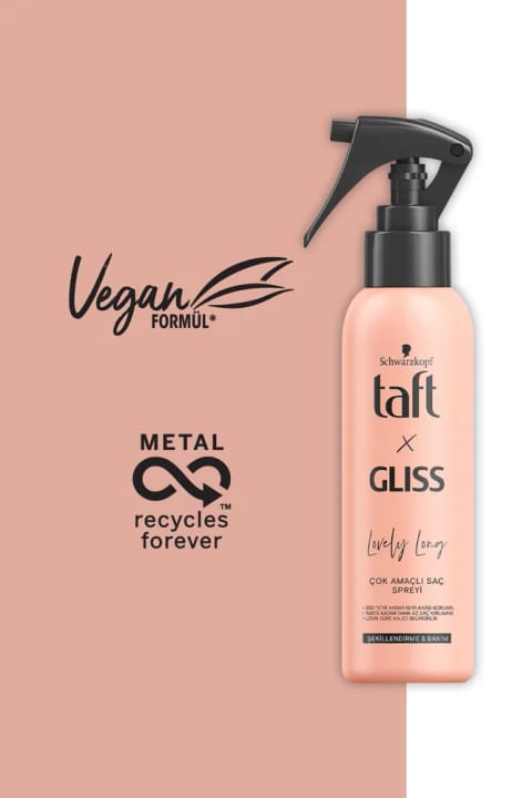 Taft X Gliss Lovely Long اسپری مو چندمنظوره 150 میل