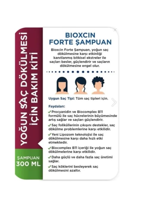 Bioxcin Forte کیت مراقبت کامل مو (شامپو، سرم و قرص)