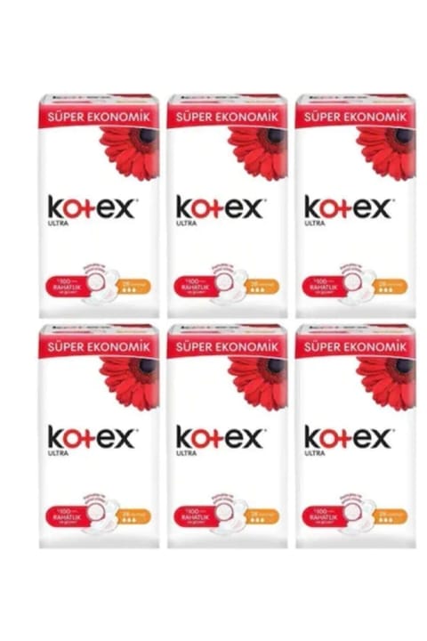 نوار بهداشتی Kotex Ultra Quadro Normal ۲۴ عددی بسته ۶ عددی P1362s6164