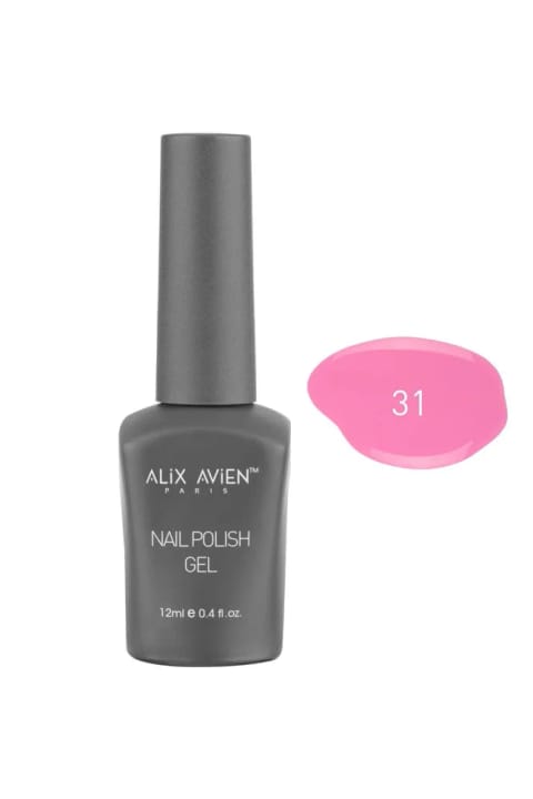 Alix Avien UV ماندگار شکر صورتی ژل اوجی 31 - لاک ژل - 12 میلی‌لیتر