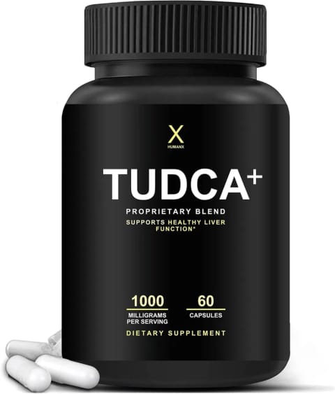 HUMANX Store TUDCA+ 1000mg Bile Salts Liver Support Gallbladder Cleanse Tauroursodeoxycholic 60 Caps