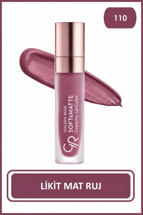 Golden Rose Soft&Matte Creamy Lipcolor - 110 - رژ لب مایع نرم و مات