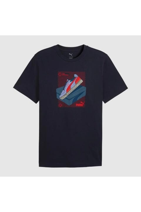 تیشرت Puma Graphic مردانه سرمهای (691777-16)