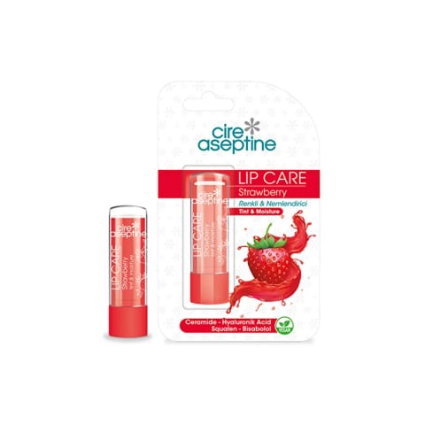 Cire Aseptine کرم مرطوبکننده رنگی مراقبت از لب استرابری