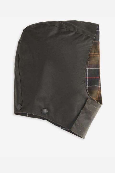 کلاه کاپشن روغنی کودکان Barbour مدل Ol71 زیتونی