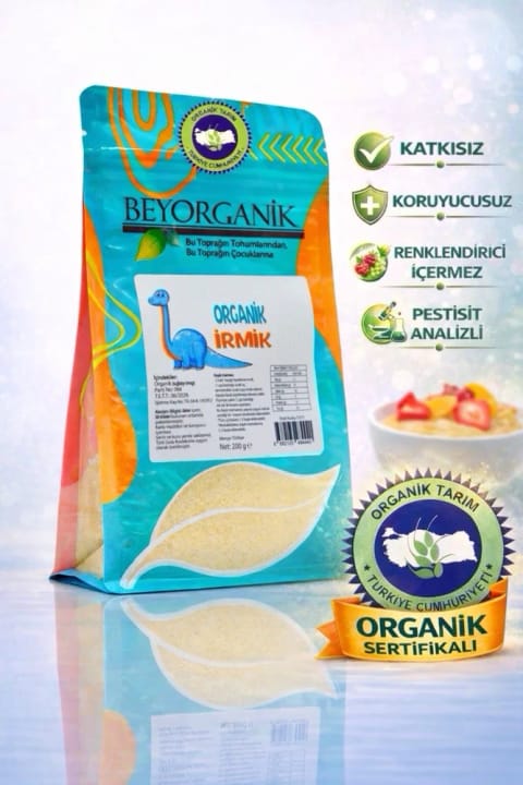 BEYORGANİK سمولینای ارگانیک 200 گرم (دارای آنالیز سموم و آفلاتوکسین)
