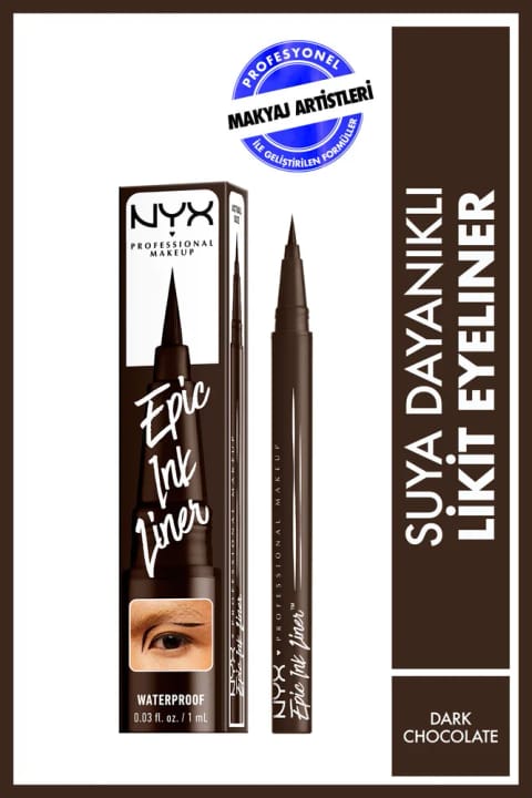 Nyx Professional Makeup Epic Ink Liner - Dark Chocolate - قهوهای خط چشم