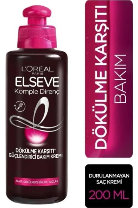 ELSEVE L'Oreal ماسک مو بدون آبکشی ضد ریزش ۲۰۰ میلی‌لیتر