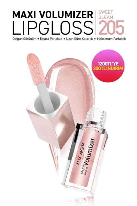 Alix Avien Maxivolumizer Lipgloss 205 - Sweet Gleam - ماندگار و مرطوبکننده ...