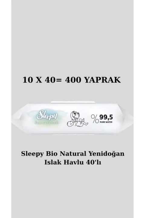 Sleepy Bio Natural دستمال مرطوب نوزاد 40 عددی SR107