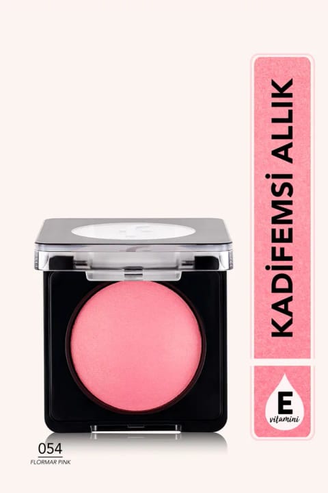 Flormar رژگونه پخته درخشان - Baked Blush-On - 054 صورتی فلورمار