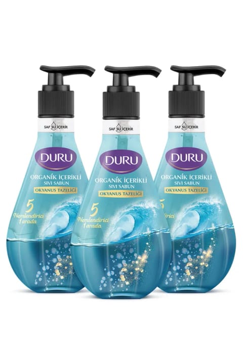 Duru ارگانیک مایع صابون طراوت اقیانوس 3×500 میلی‌لیتر