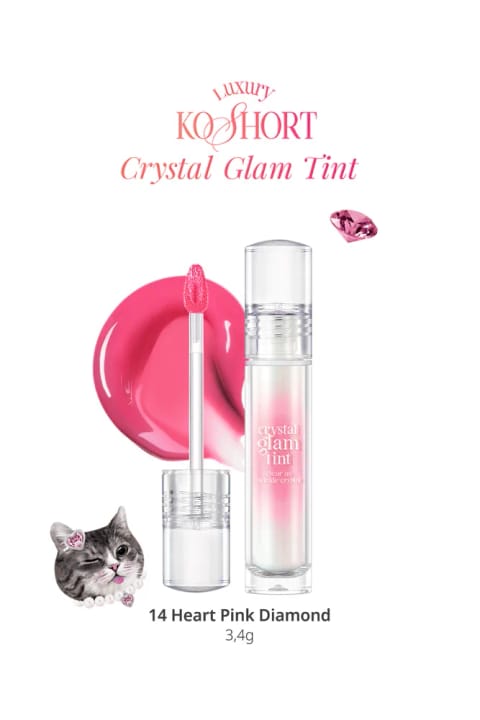 CLIO Crystal Glam Tint — 14 Heart Pink Diamond