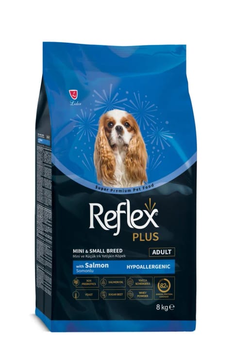 Reflex Plus غذای خشک هیپوآلرژنیک بزرگسال سگ نژاد کوچک و مینیاتوری با ماهی سالمون
