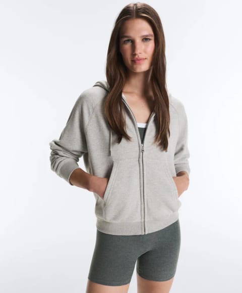 Zip-up fleece hoodie