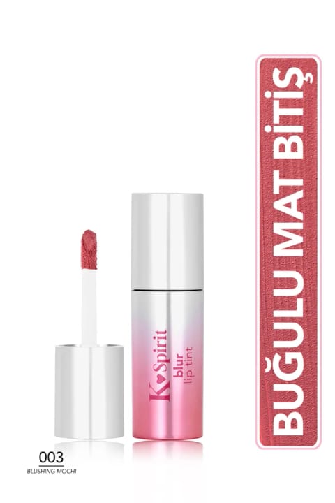 رژلب مایع مات فلورمار مدل K-Spirit با افکت بلور و مرطوب‌کننده — 003 Blushing Mochi