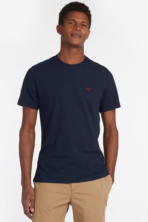 تی‌شرت اسپرت Barbour مدل NY91 رنگ سرمه‌ای تیره/طرح Rosemary Tartan