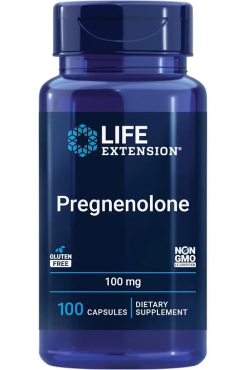 Life Extension Pregnenolone، 100 میلی‌گرم، 100 کپسول