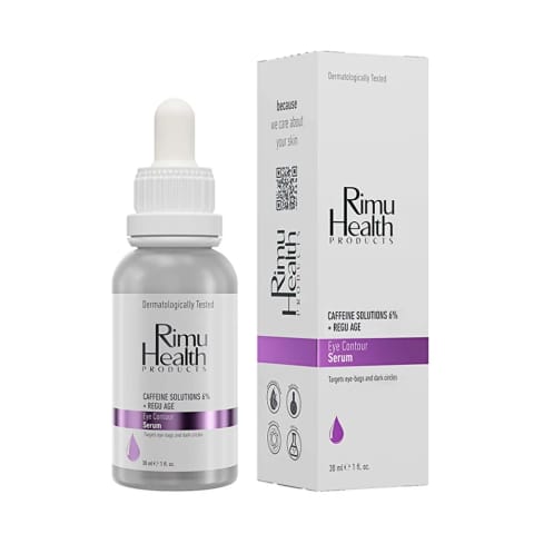Rimu Health سرم مراقبت از دور چشم روشن‌کننده و ضد چین‌وچروک ۳۰ میلی‌لیتر (کافئین ۶٪ - Regu Age)
