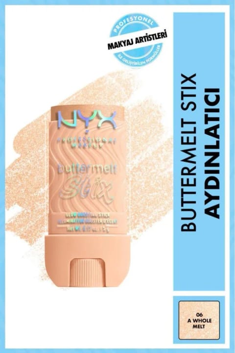 NYX Professional Makeup Buttermelt Stix Highlighter - کرمی استیک روشنکننده — 06 A Whole
