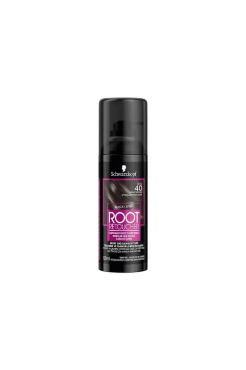 اسپری پوشاننده ریشه موی سفید Schwarzkopf Root Retoucher مشکی 120 میلی‌لیتر